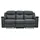 vente-unique Relaxsofa Leder 3-Sitzer - Anthrazit - EVASION