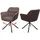 MCW Esszimmerstuhl K33 Kunstleder braun-dunkelbraun 2er Set