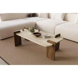 Asir Leapiri Beige Walnuss 120 x 35 x 60 cm