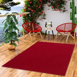 Snapstyle Kunstrasen Rasenteppich mit Noppen Kingston 200 x 500 cm Rot