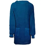 vidaXL Bademantel Marineblau L Baumwolle
