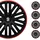Sparco SPC1485BKRD Radblenden Schwarz/Rot - Satz mit 4 Stück