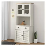 vidaXL Highboard 78 x 175 x 40 cm Weiß