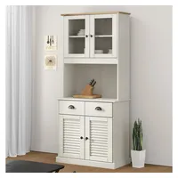 vidaXL Highboard 78 x 175 x 40 cm Weiß