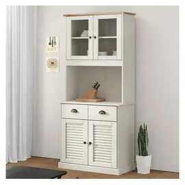 vidaXL Highboard 78 x 175 x 40 cm Weiß