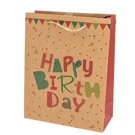 IDENA Geschenktüte Geburtstag 18,0 x 23,0 cm 1 St. Mehrfarbig