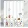 lerores Duschvorhang Blumen 120 x 200 cm wasserabweisend