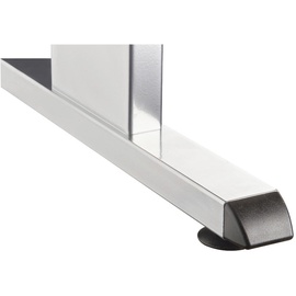 Hammerbacher OS 16 höhenverstellbarer Schreibtisch buche rechteckig, C-Fuß-Gestell silber 160,0 x 80,0 cm