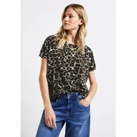 STREET ONE Print-Shirt, mit Animal-Print, Gr. 40 - 23530726-40