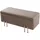 [en.casa] Sitzbank Dals Samt Braun 118 x 40 x 42 cm