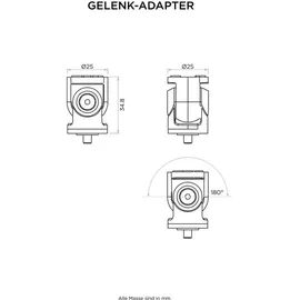 QUAD LOCK Motorrad-Achsschenkel-Adapter