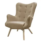 lookway Relaxsessel gepolstert 80 x 105 x 86 cm Beige