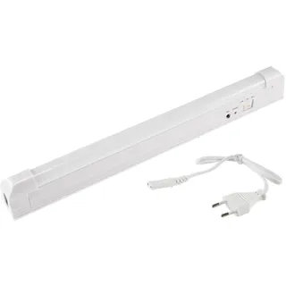 ChiliTec LED Notleuchte Akku 4Watt 230V 40x4x3cm Automatisches einschalten bei Stromausfall Notbeleuchtung mit Schalter Weiß