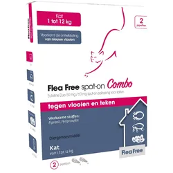 Flea Free Spot-On Combo Katze 4 Pipetten