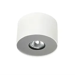 Licht-Erlebnisse Weißer Deckenstrahler POINT Ø13cm H:9cm GU10 Modern