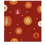 Transparentpapier 115 g/qm A4 VE=25 Blatt Winterzauber orange/rot Motiv 3