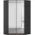 Rauch Eckkleiderschrank Costa 117 x 197 x 104 cm Grau