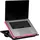 Mind Reader Anchor Collection Schreibtisch, verstellbar, tragbar, 8 Positionen, mit integrierten Kissen, Rosa, 11.12 D x 14. 75 W x 3 H