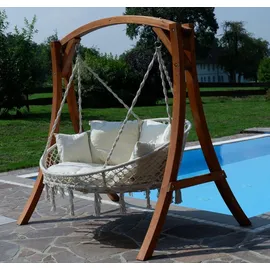 aleos Hollywoodliege Beige 2-Sitzer