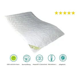 Bach's Betten Welt Summerlove Hanf-Plus feine Sommerdecke 100% Natur Füllung 60% Hanf und 40% Baumwolle Bezug 100% Baumwolle (240 x 220 cm)