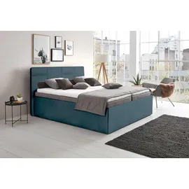 Halmon Schlafkomfort Betten Damas 140 x 200 cm Blau