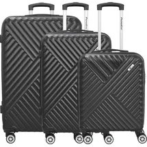 Paradise by CHECK.IN Kingston Koffer-Set 3-tlg. schwarz/lila