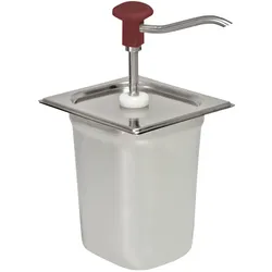 Schneider Dosierspender GN-Behälter einfach (rot) Inhalt 3 Liter - 178x166x323mm