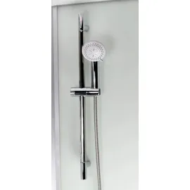 purehaven Dampfdusche und Infrarotsauna 145x90x215 cm Aluminiumrahmen komplettem Zubehör Tropenbrause Sitzfläche Radio Massagefunktion holzfarben