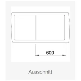 Blanco Zenar XL 6 S-F right anthrazit + Excenterbetätigung + InFino