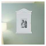 vidaXL Schlüsselkasten mit Fotorahmen 241149  Weiß