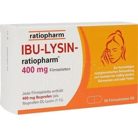 Ratiopharm IBU-LYSIN-ratiopharm 400 mg Filmtabletten 50 St.