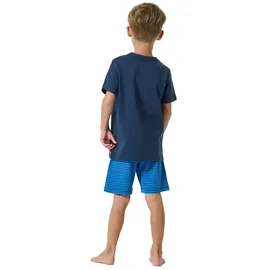 SCHIESSER Shorty Boys World in Blau 140