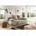 werk2 Schlafsofa Biggi komfortabel & elegant, Schlaffunktion, Bettkasten, Breite 206 cm, inkl. losen Kissen, Bouclé APHRODITE, Beige-Braun beige|braun