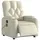 vidaXL Massagesessel Elektrisch Kunstleder 142 x 75 x 100 cm Creme mit Fernbedienung