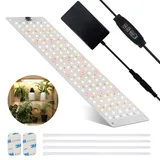 Journeyside LED Pflanzenlampe, 135 LEDs Vollspektrum Pflanzenleuchte, Pflanzenlicht Wachsen Licht mit 3/9/12H Zeitschaltuhr 10 Arten von Helligkeit für Setzlinge, Sukkulenten, Gemüse