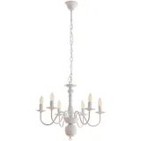 lux.pro Kronleuchter, Berkeley Metall Vintage-Weiß lux.pro