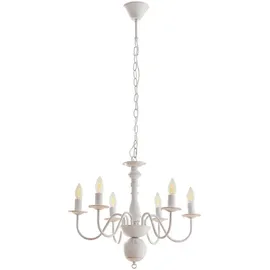 lux.pro Kronleuchter, Berkeley Metall Vintage-Weiß lux.pro