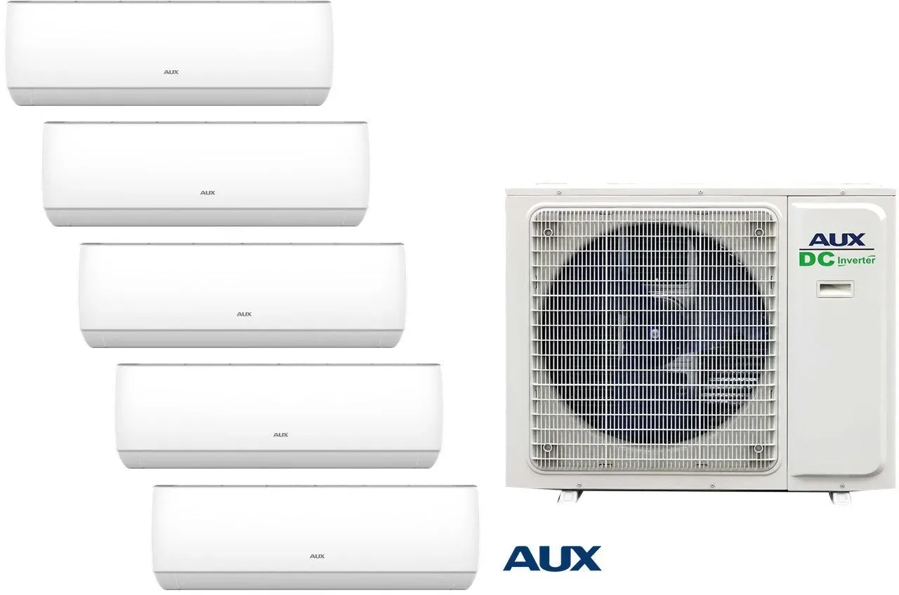 AUX Multi-Split-Set – 1 Außengerät + 1× 7.000 + 4× 9.000 BTU Innengeräte (AM5-H42/4DR3)