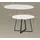 livinity® Firenze Ø 120 cm Weiß/Schwarz