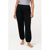 Ulla Popken Damen Jogginghose, schwarz, 46-48