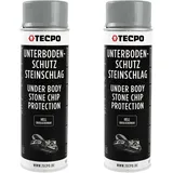 2x TECPO Unterbodenschutz überlackierbar hell, 500 ml