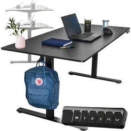 OEM Schreibtisch 120x60cm schwarz