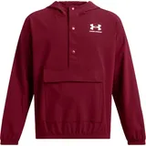 Under Armour Icon Woven Jacke - Cardinal / White - 14-16 Jahre