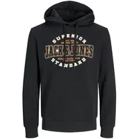 JACK & JONES Logo 2 Col Kapuzenpullover Black M