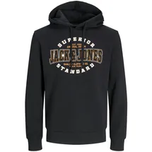 JACK & JONES Logo 2 Col Kapuzenpullover Black M