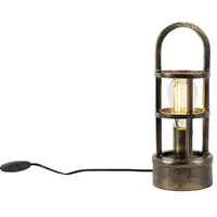 QAZQA Art Deco Tischlampe Bronze 35 cm - Kevie