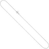 Goldkette JOBO "Ankerkette 1,3 mm" Gr. 42, weißgold 585, Halsketten, Damen, 42cm, Weißgold 585, Goldkette, 14 Karat 585 Weißgold diamantiert