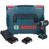 Bosch GSR 18V-90 C Professional Akku Bohrschrauber 18 V 64 Nm Brushless + 2x Akku 2,0 Ah + L-Boxx