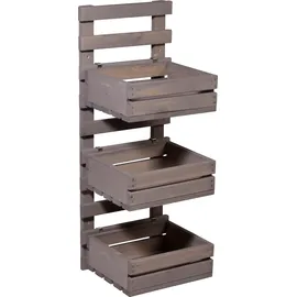 Dobar Wandregal 3-stufig 0 x 0 x 0 cm Grau