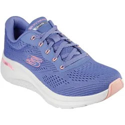 Sneaker SKECHERS "ARCH FIT 2.0-BIG LEAGUE", Damen, Gr. 40, blau (blau, rosa), Textil, sportlich, Schuhe Sneaker, Fitnessschuh, Trainingsschuh, Freizeitschuh mit guter Dämpfung